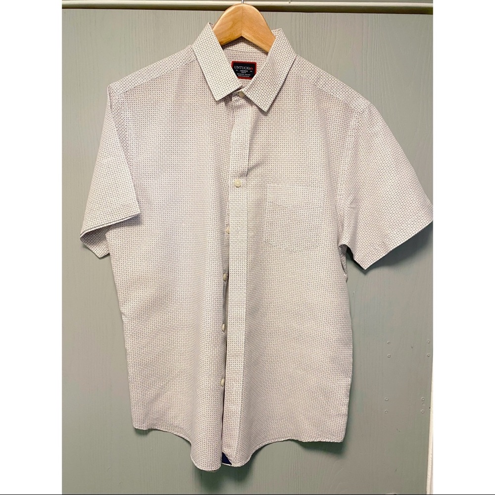 Untuckit White Button Up - Medium Slim Fit